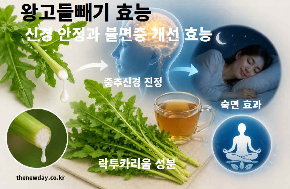왕고들빼기 효능 신경 안정 불면증 개선