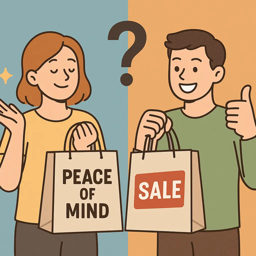 마음-편한-소비와-할인-소비를-비교하며-어떤-소비가-더-만족스러운지-생각하는-사람들