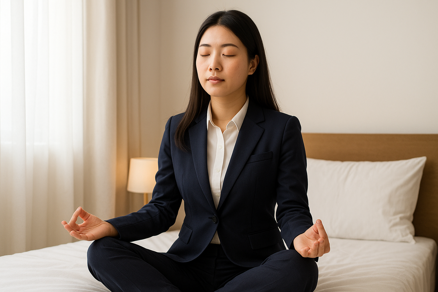 출근전 감정조절 명상 이미지