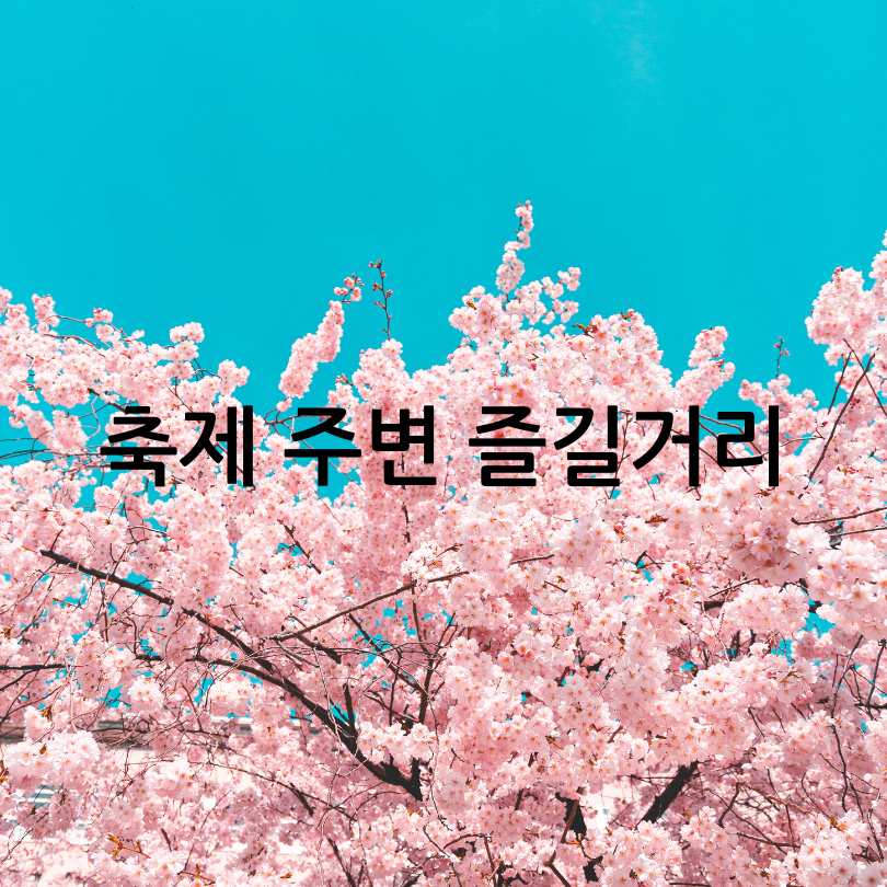 금산 보곡산골 산벚꽃축제