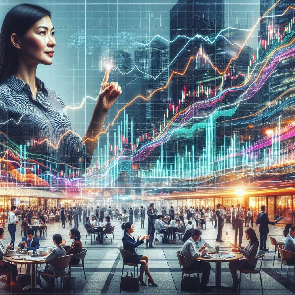 사람들과-주식-차트-이미지