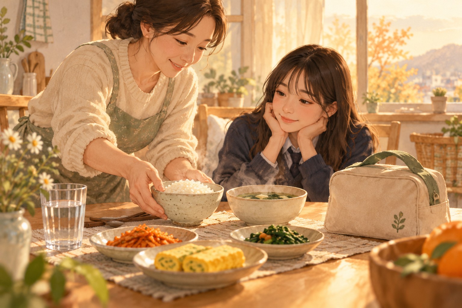 자녀를 위한 기도문 — 수험생에게 따뜻한 아침밥을 차려 주는 부모