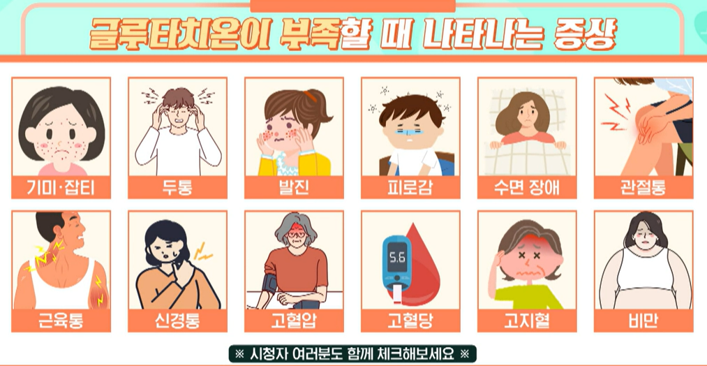 글루타치온 부족 증상