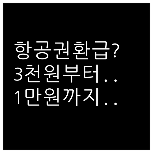 항공권 출국납부금 환급 3천원부터 1..
