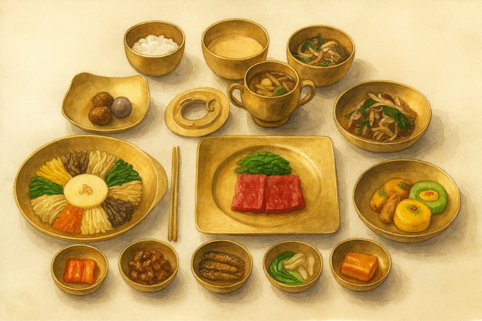 궁중 요리와 한정식 조선 왕이 먹던 밥상, 현대의 한정식으로 부활하다