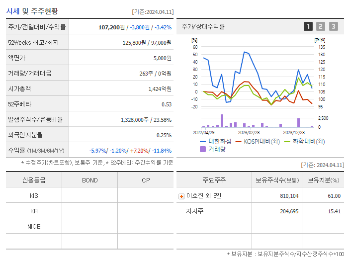 대한화섬_기업개요