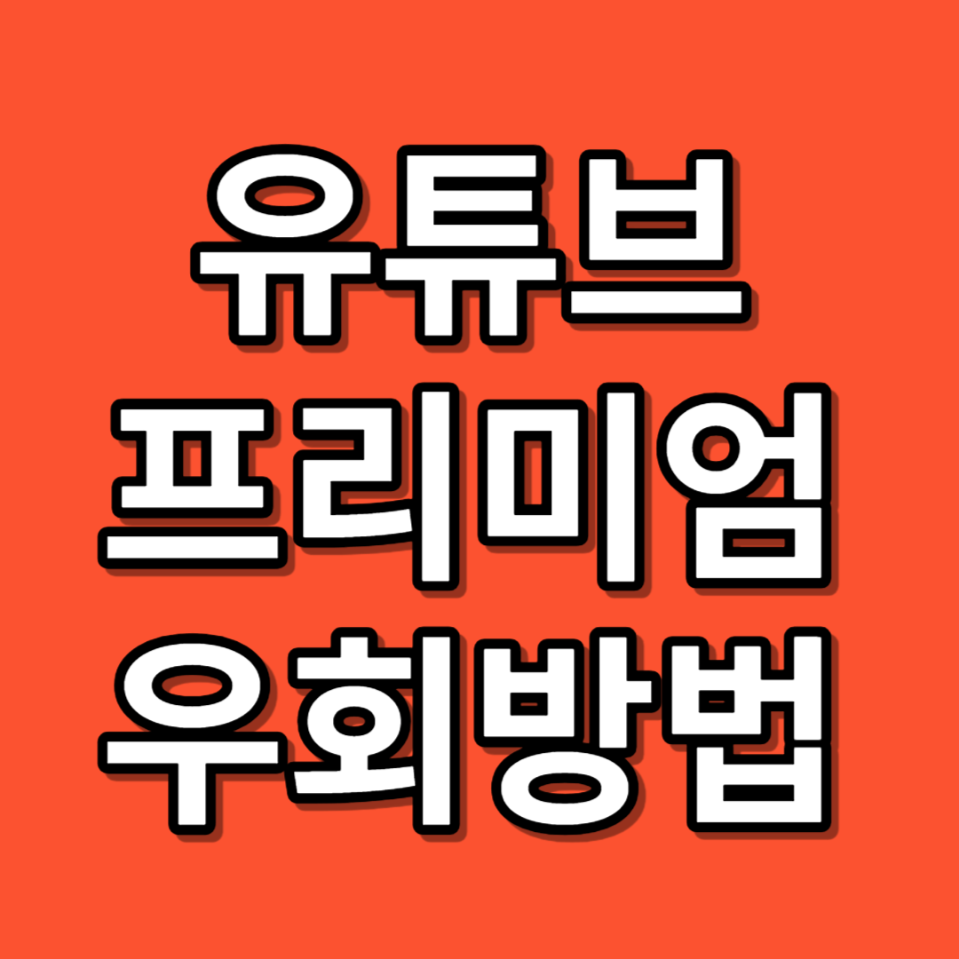 유튜브 프리미엄 우회방법