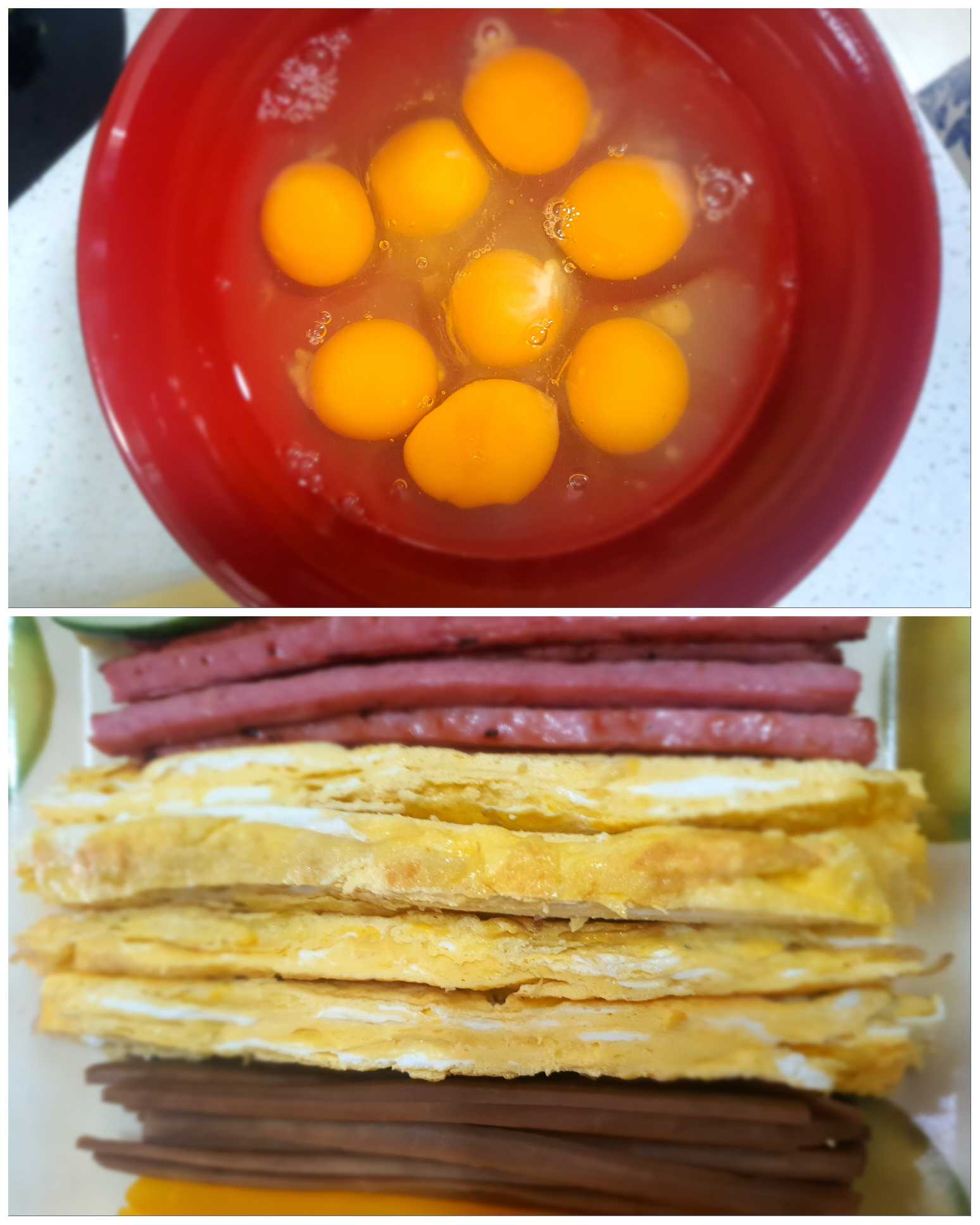 계란은-김밥의-중요한-재료입니다.