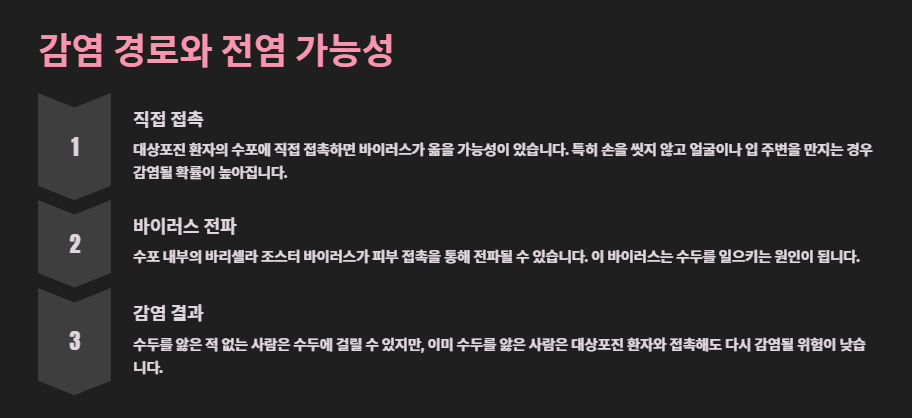 대상포진 전염성 정확한 사실 정리