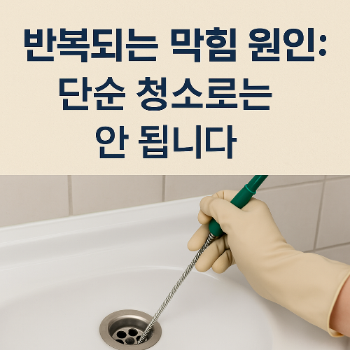 반복되는 막힘 원인? 단순 청소로는 절대 해결되지 않았습니다