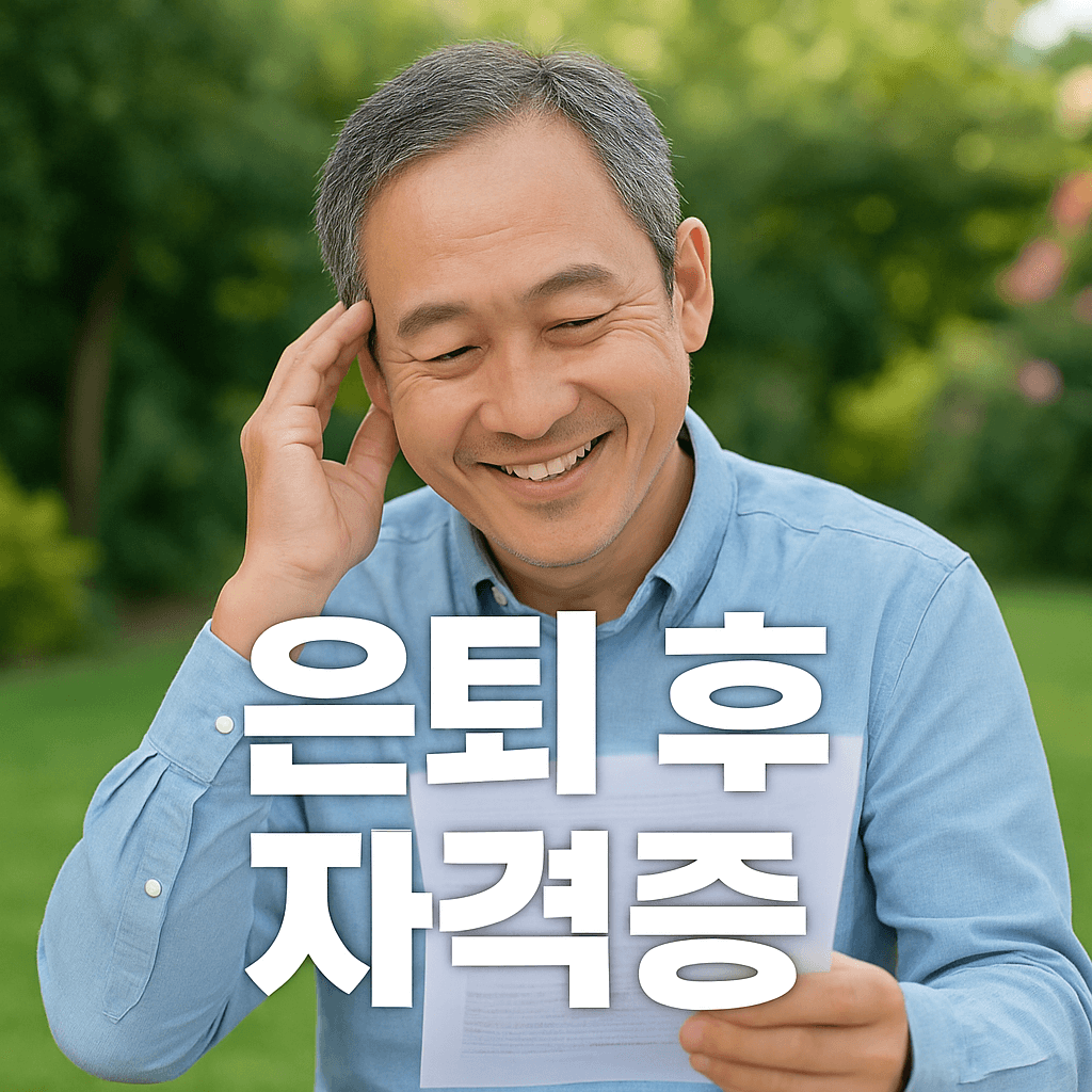 은퇴 후 자격증 추천 10