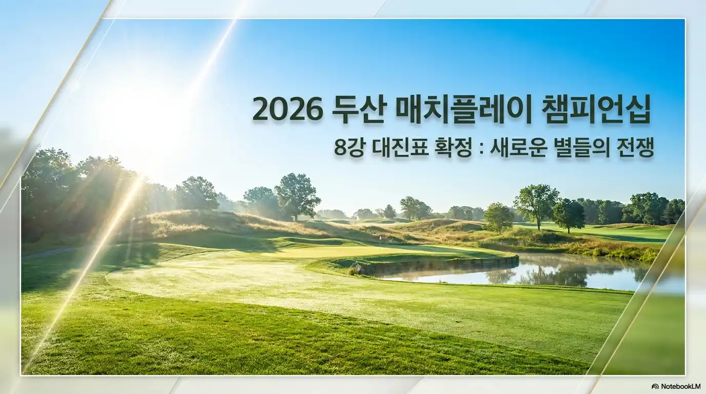 두산 매치플레이 중계 방송 및 8강 진출자를 알리는 글의 썸네일