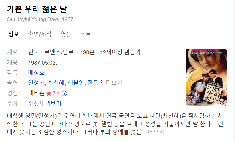 기쁜 우리 젊은 날