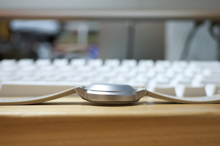 옆에서 본 모습. 불룩