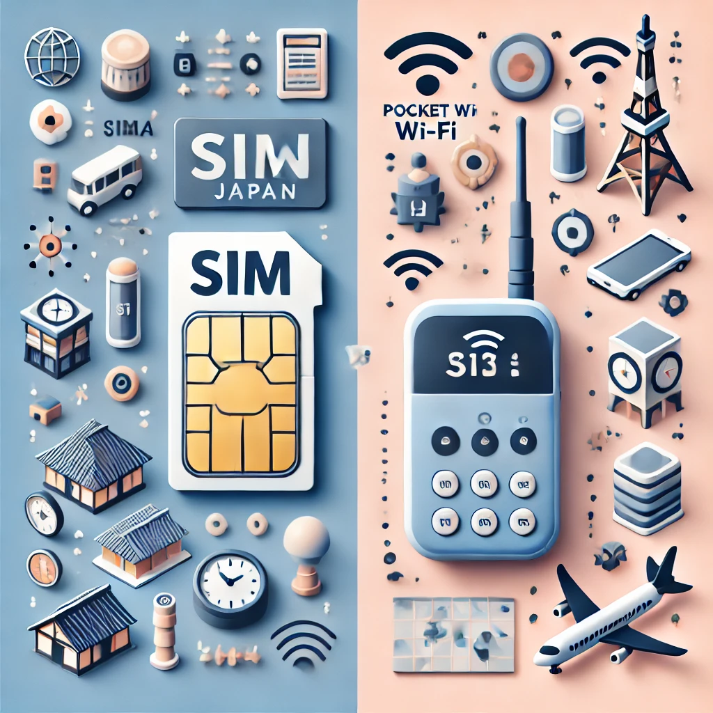 포켓 와이파이 ,유심칩 사진