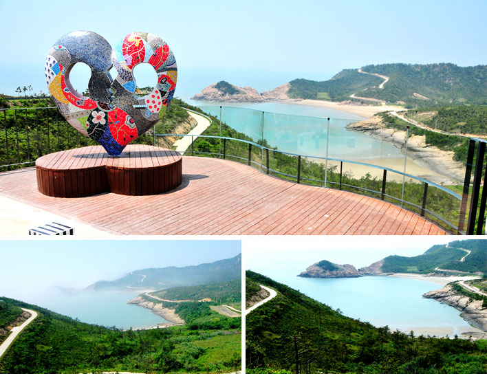 하트해변 하누넘 모습