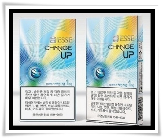 에쎄 체인지 업(ESSE CHANGE UP) 맛 향 특징 리뷰 - 대표적 1mg 슬림형 가향 담배