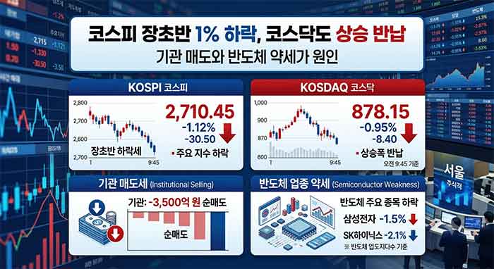 주식시장을 그래프로 표현.