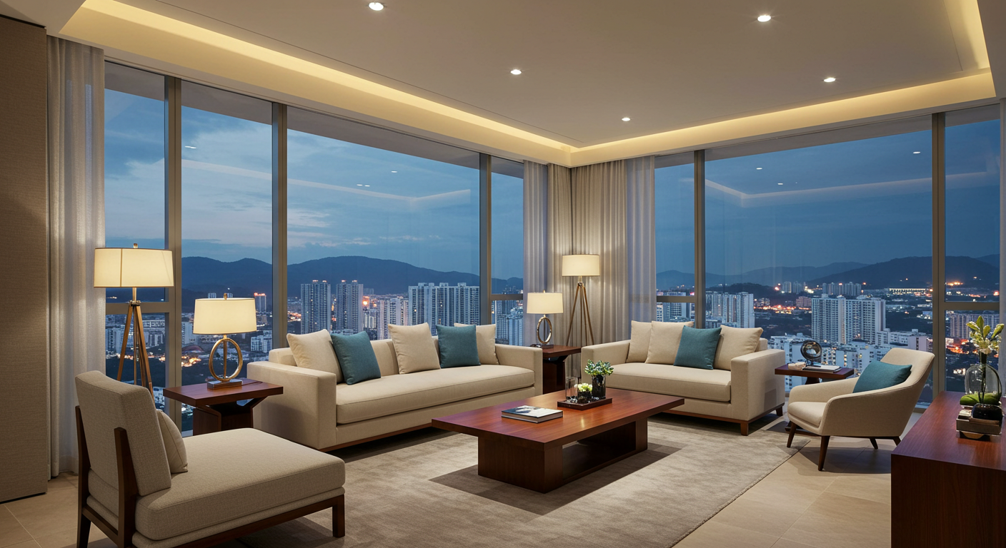 고급 레지던스 내부