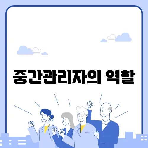 중간관리자의 역할
