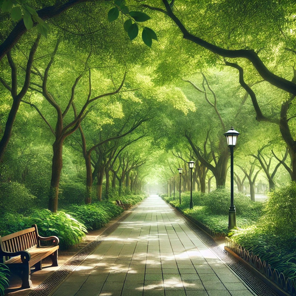 2025년 여름 시원한 그늘길 이미지