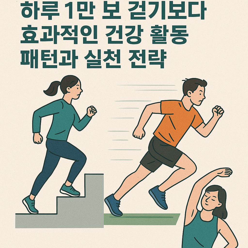 하루 1만 보 걷기보다 효과적인 건강 활동 패턴과 실천 전략