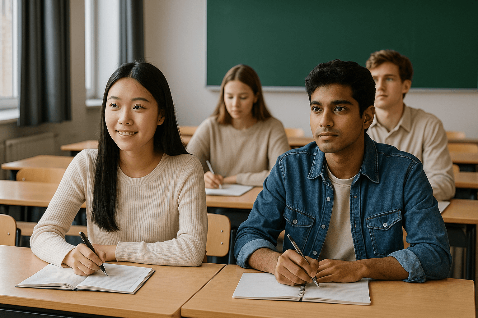 수업중인 대학생등