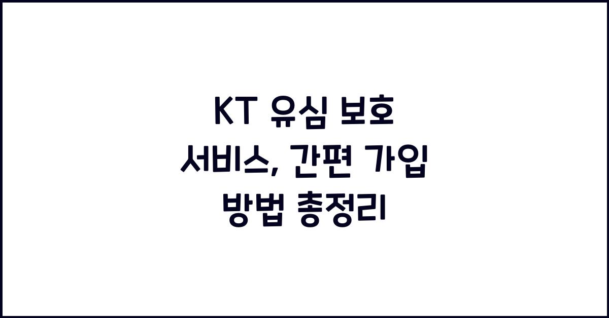 kt 유심 보호