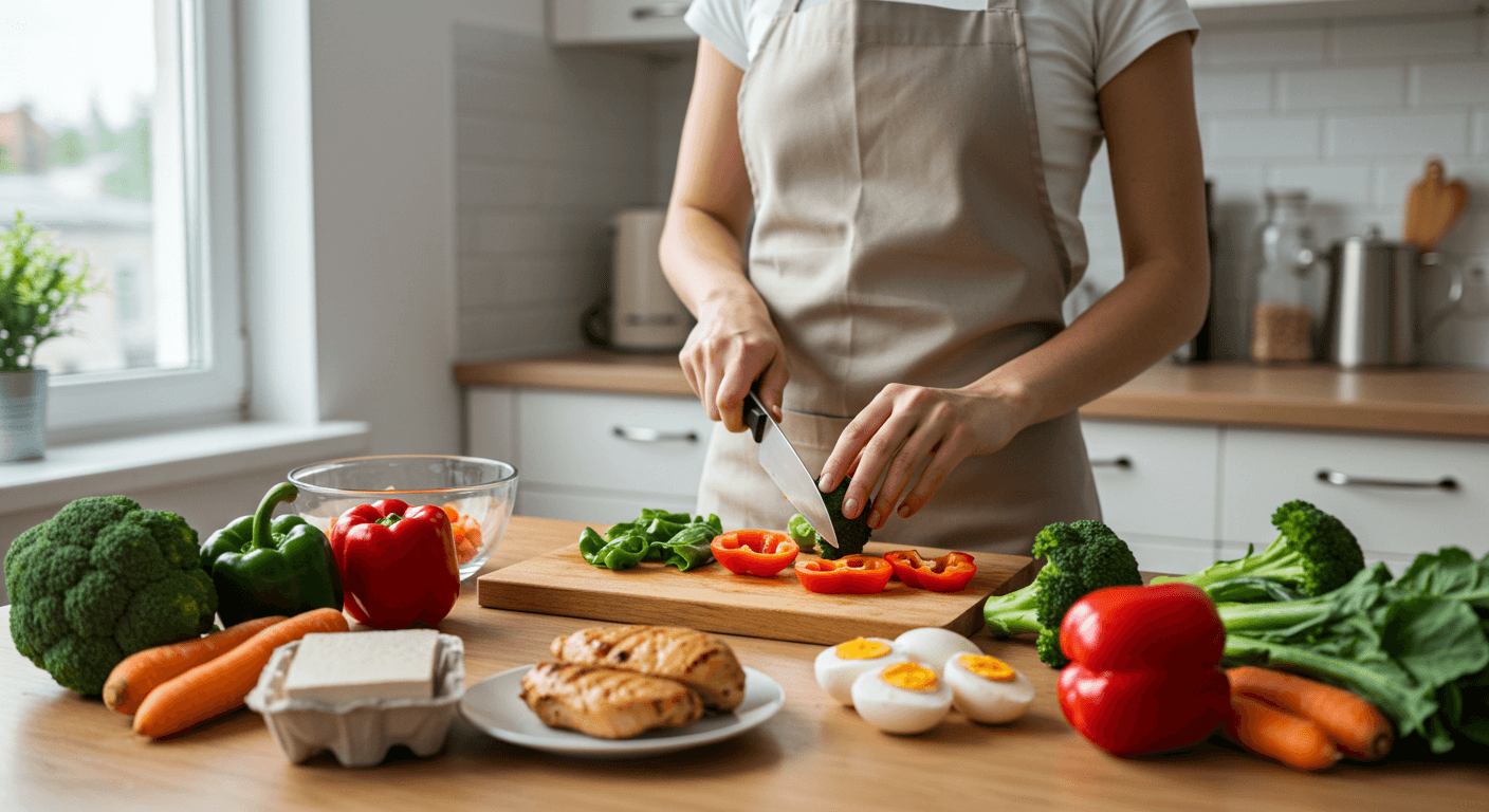 아침 건강식 준비모습