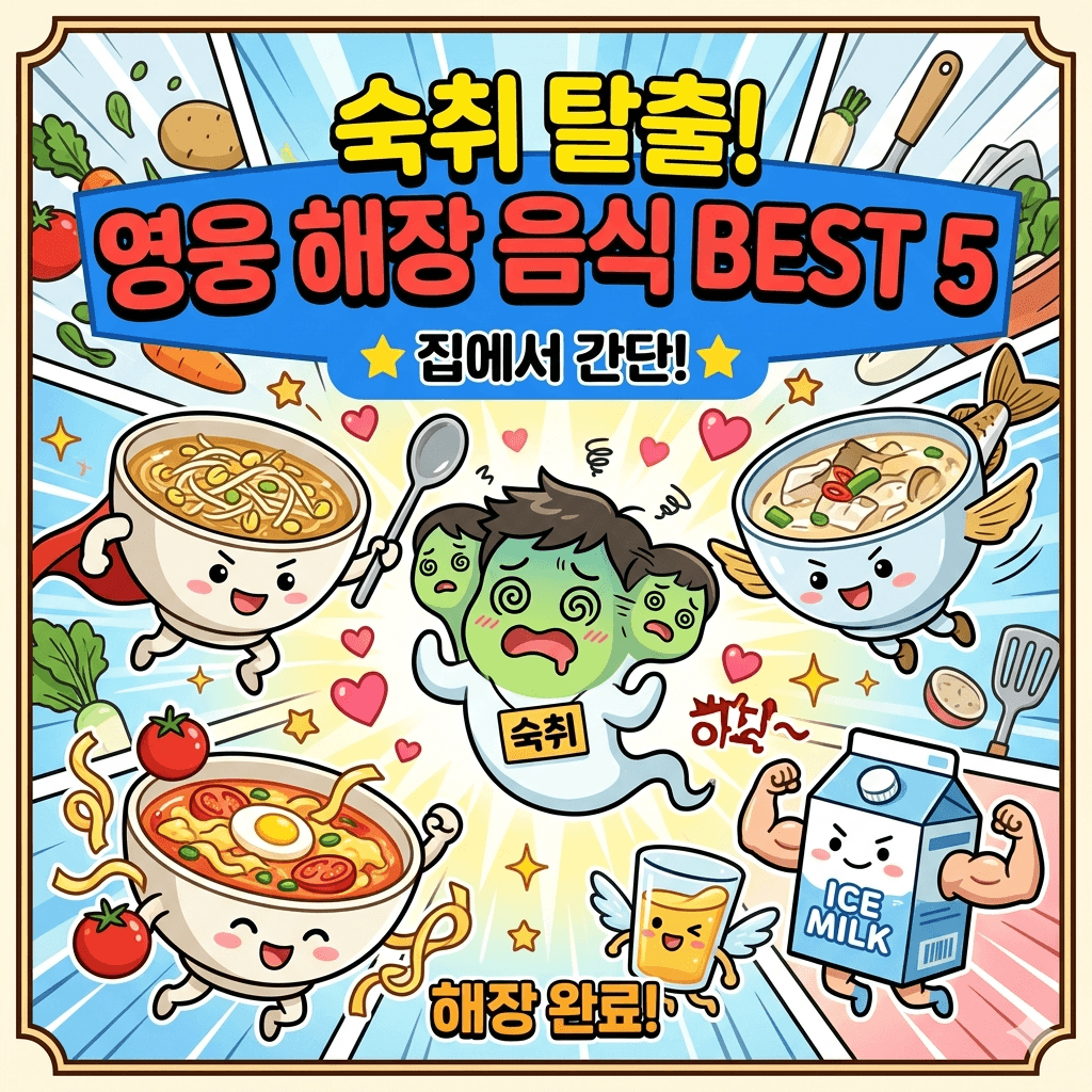 숙취해소에 좋은 음식 BEST 5