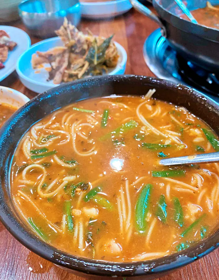 충남 금산 맛집 인삼 어죽, 도리뱅뱅