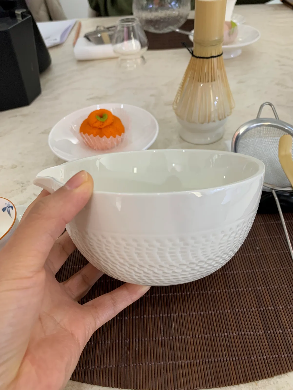 흰색다완