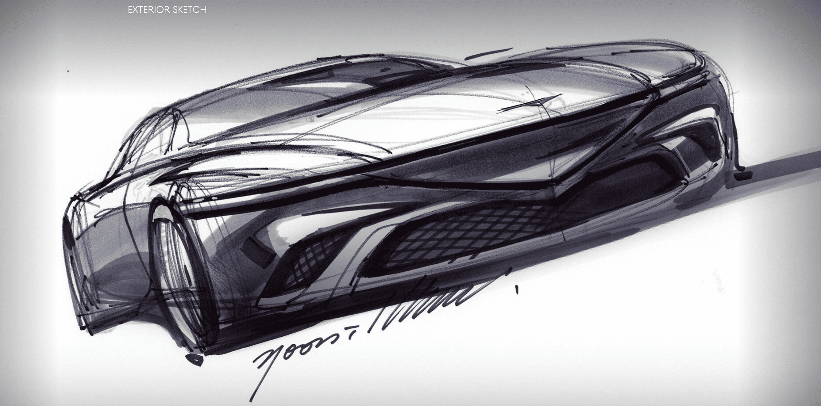 제네시스 쿠페 컨셉트카 스케치 썸네일