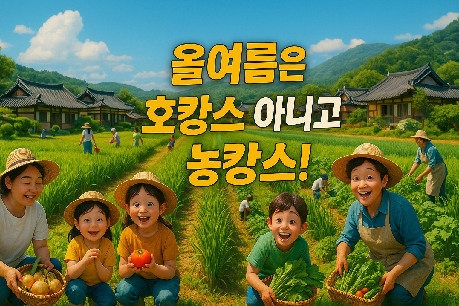 올여름 호캉스 아니고 농캉스