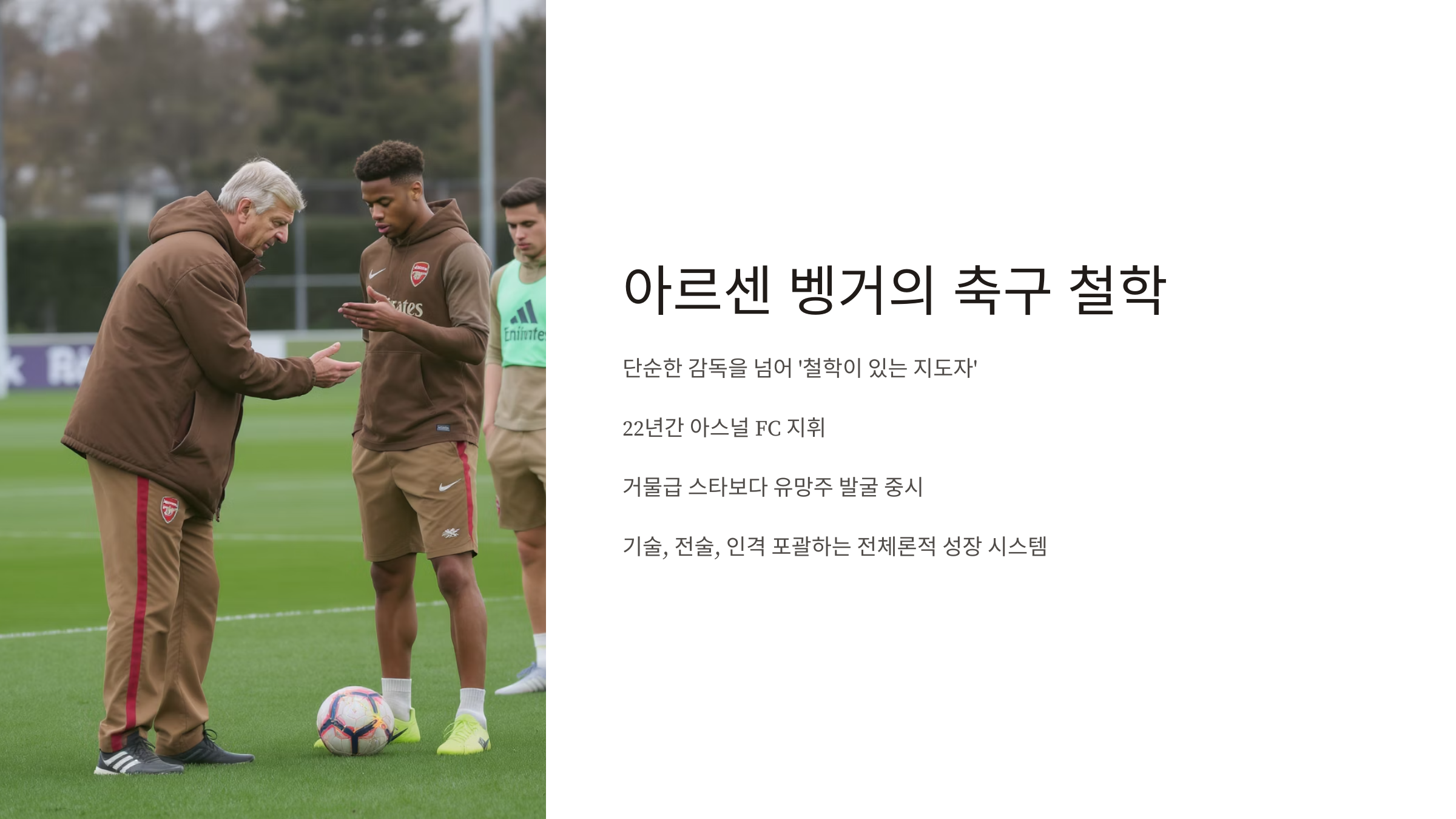 스타급 유망주를 발굴하고 성장시킨 지도 철학