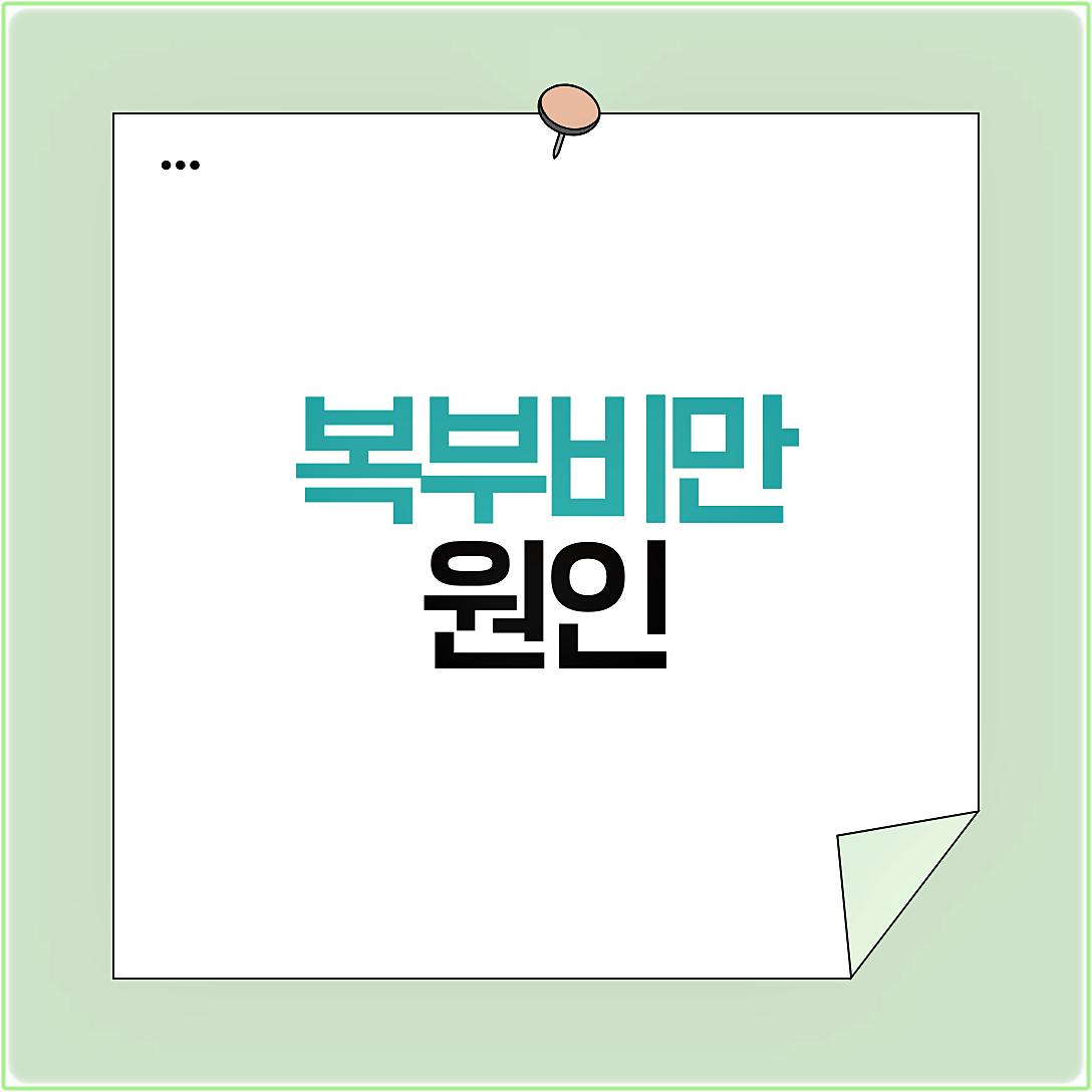 복부비만 원인
