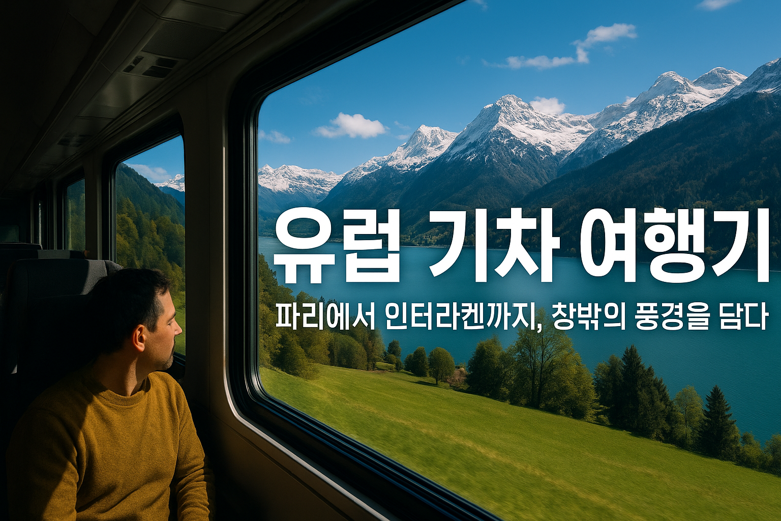 유럽 기차 여행기 &mdash; 파리에서 인터라켄까지, 창밖의 풍경을 담다