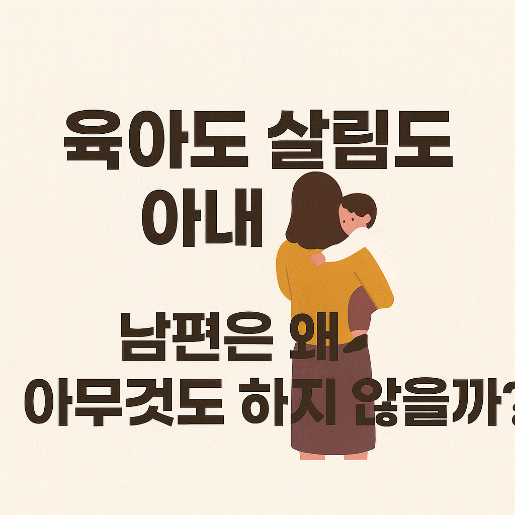육아도 살림도 아내 몫, 남편은 왜 아무것도 하지 않을까?