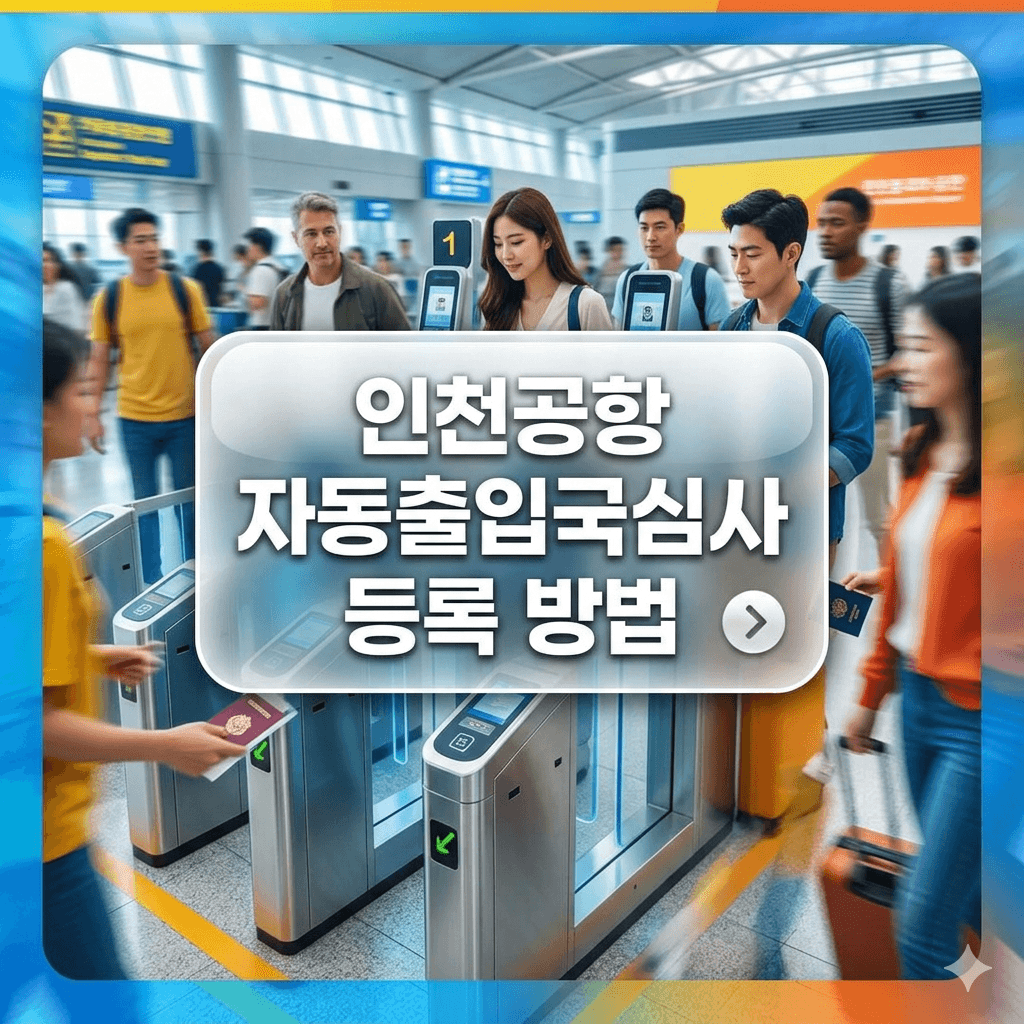 인천공항 자동출입국심사 등록 방법