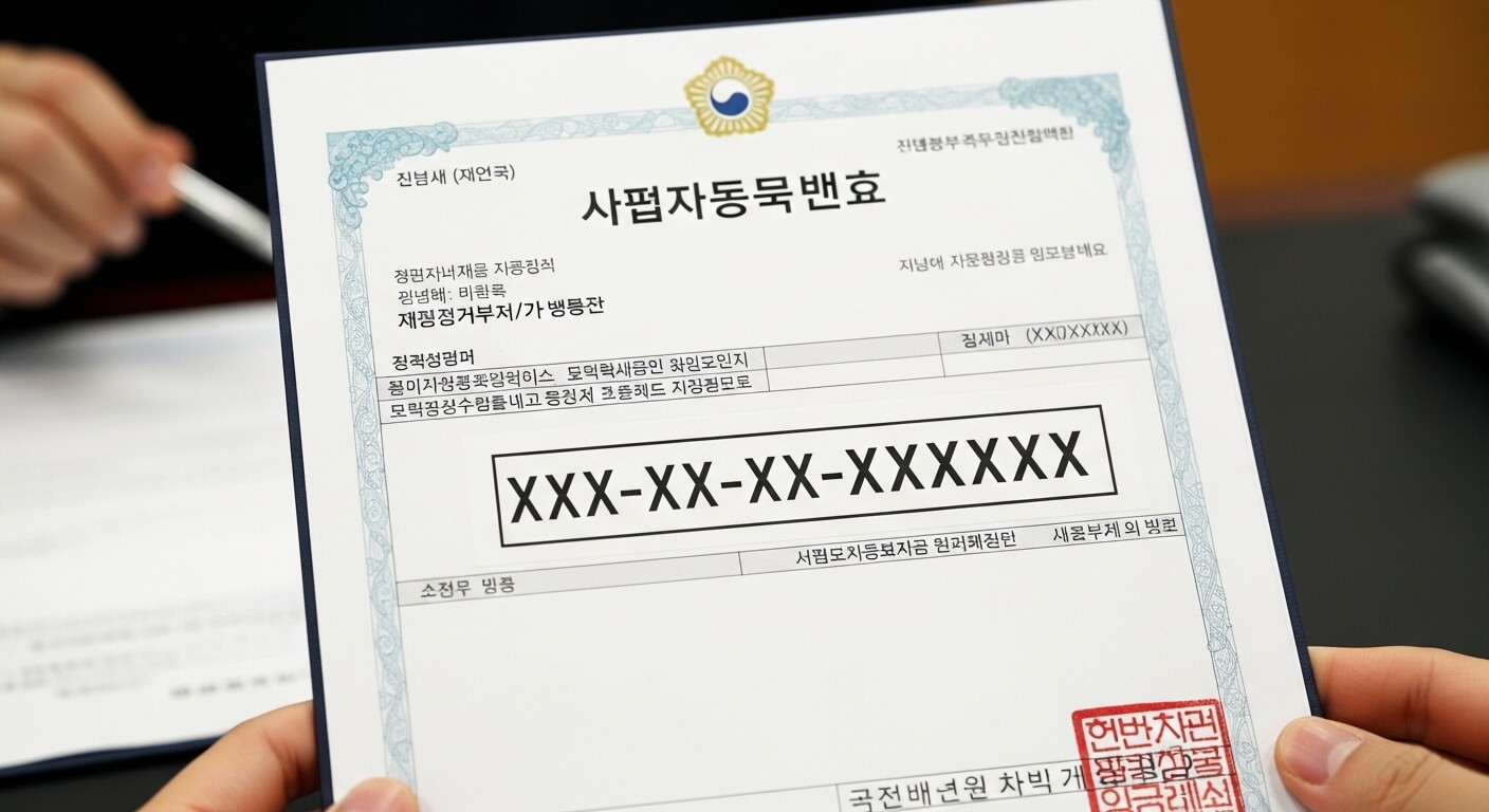 상호명으로 사업자등록번호