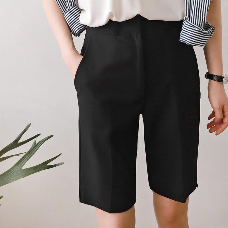 여성 5부 팬츠 버뮤다 반바지 슬랙스 S-XL