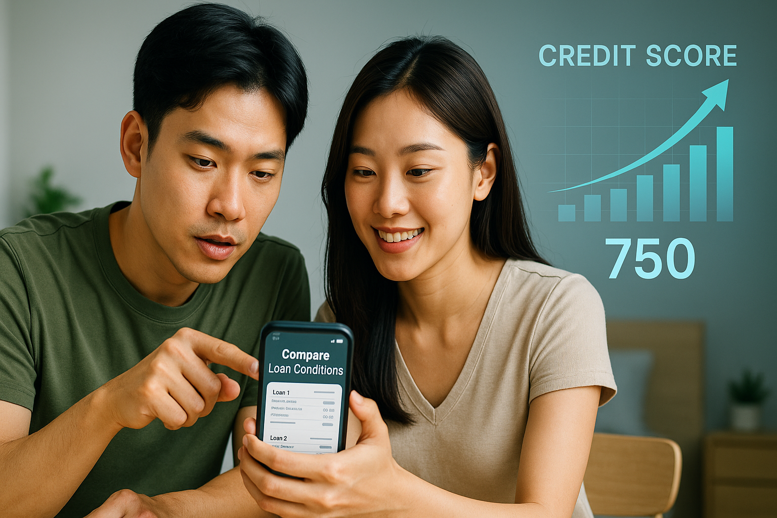 스마트폰을 통한 대출조건 비교