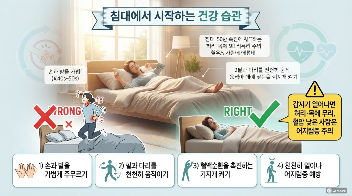 침대에서 시작하는 건강 습관