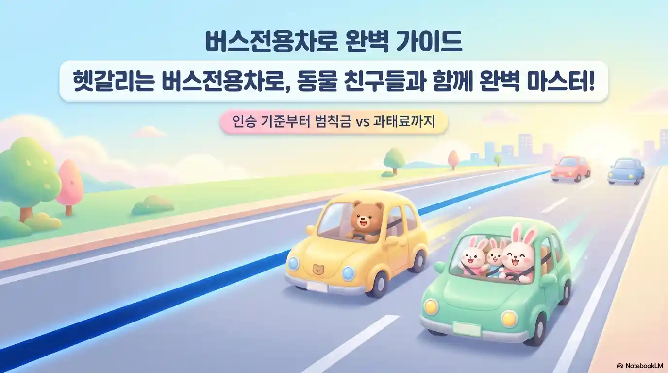 버스전용차로 위반 과태료와 범칙금 차이 금액 등을 자세히 알 수 있는 글의 썸네일