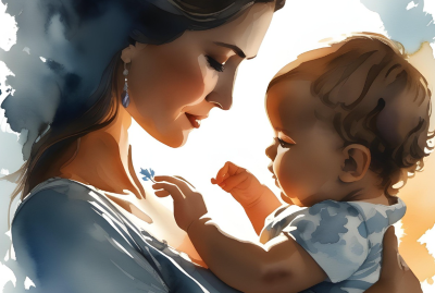 엄마와아기 감성 이미지