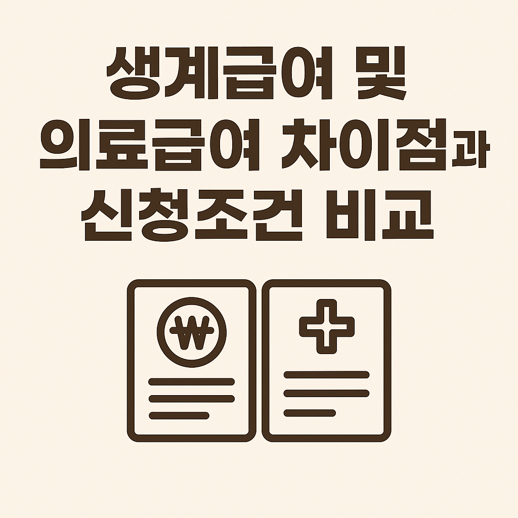 생계급여 중복 수혜 가능한 복지제도 정리