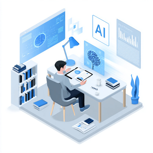 AI 기반 학습 루틴과 공부 OS를 상징하는 대표 이미지