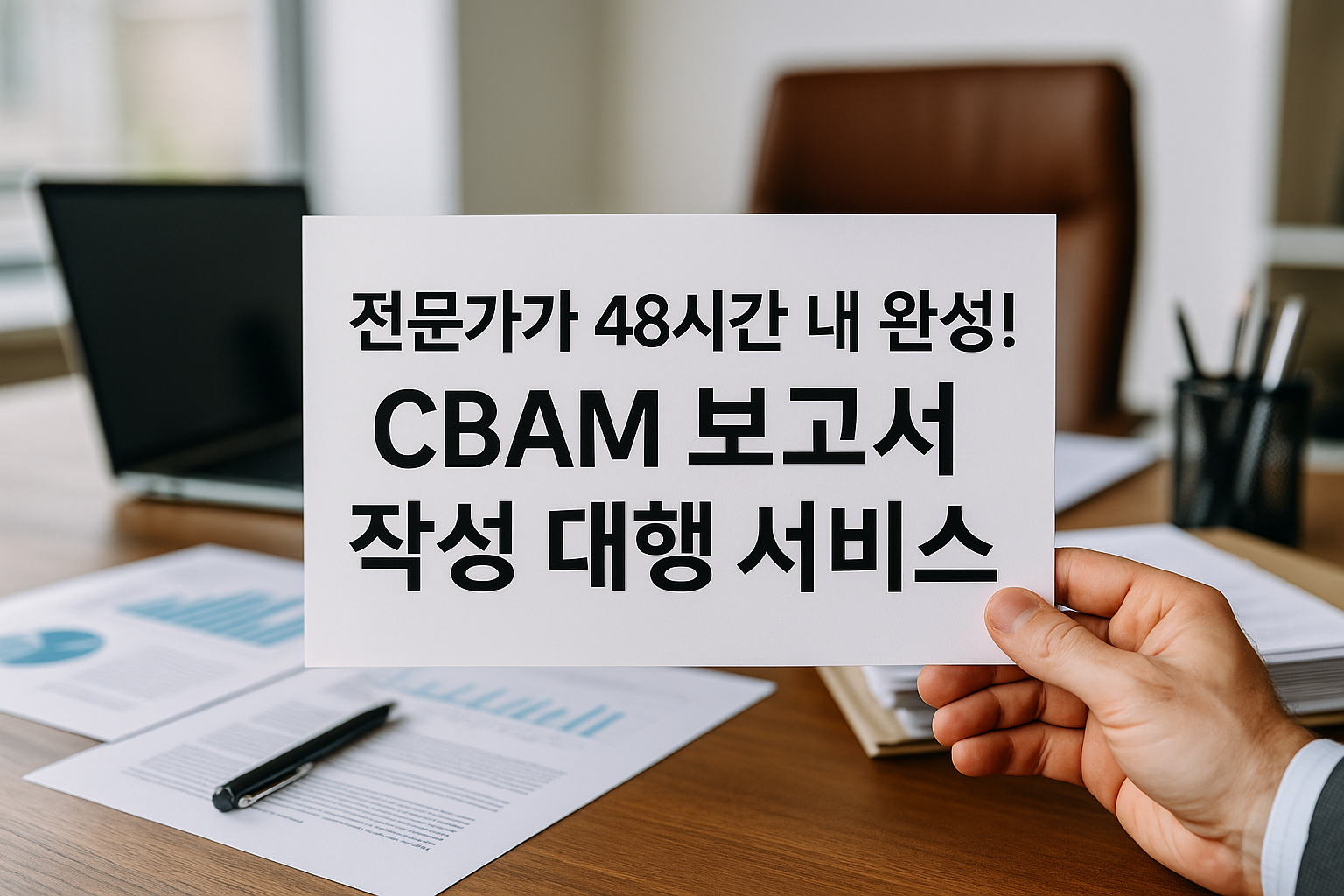 전문가가 48시간 내 완성! CBAM 보고서 작성 대행 서비스 관련 이미지