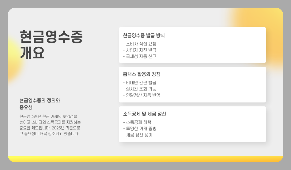 현금영수증 발급방법 조회 및 확인 방법 홈택스 (2025년 최신)