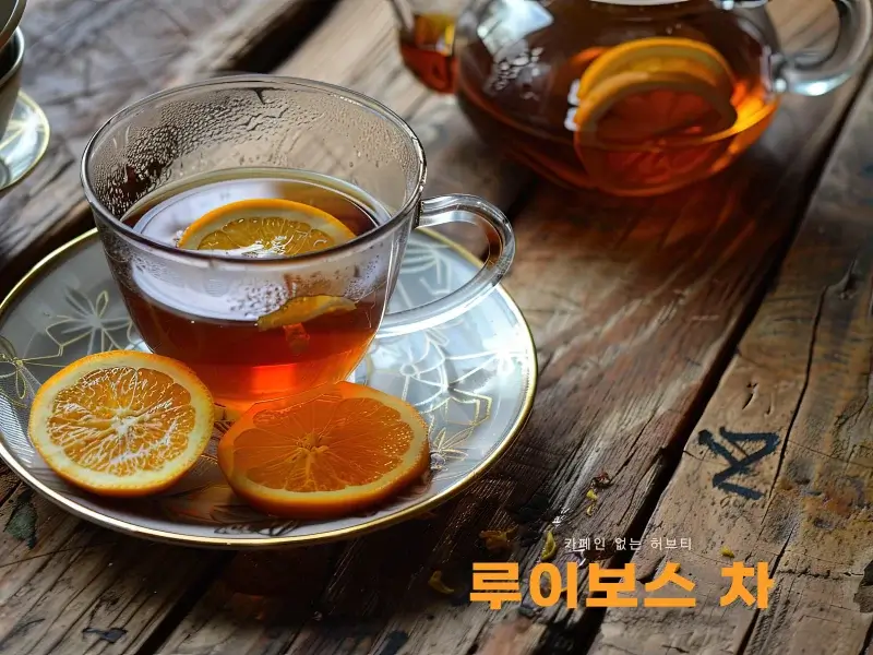 루이보스차와 레몬